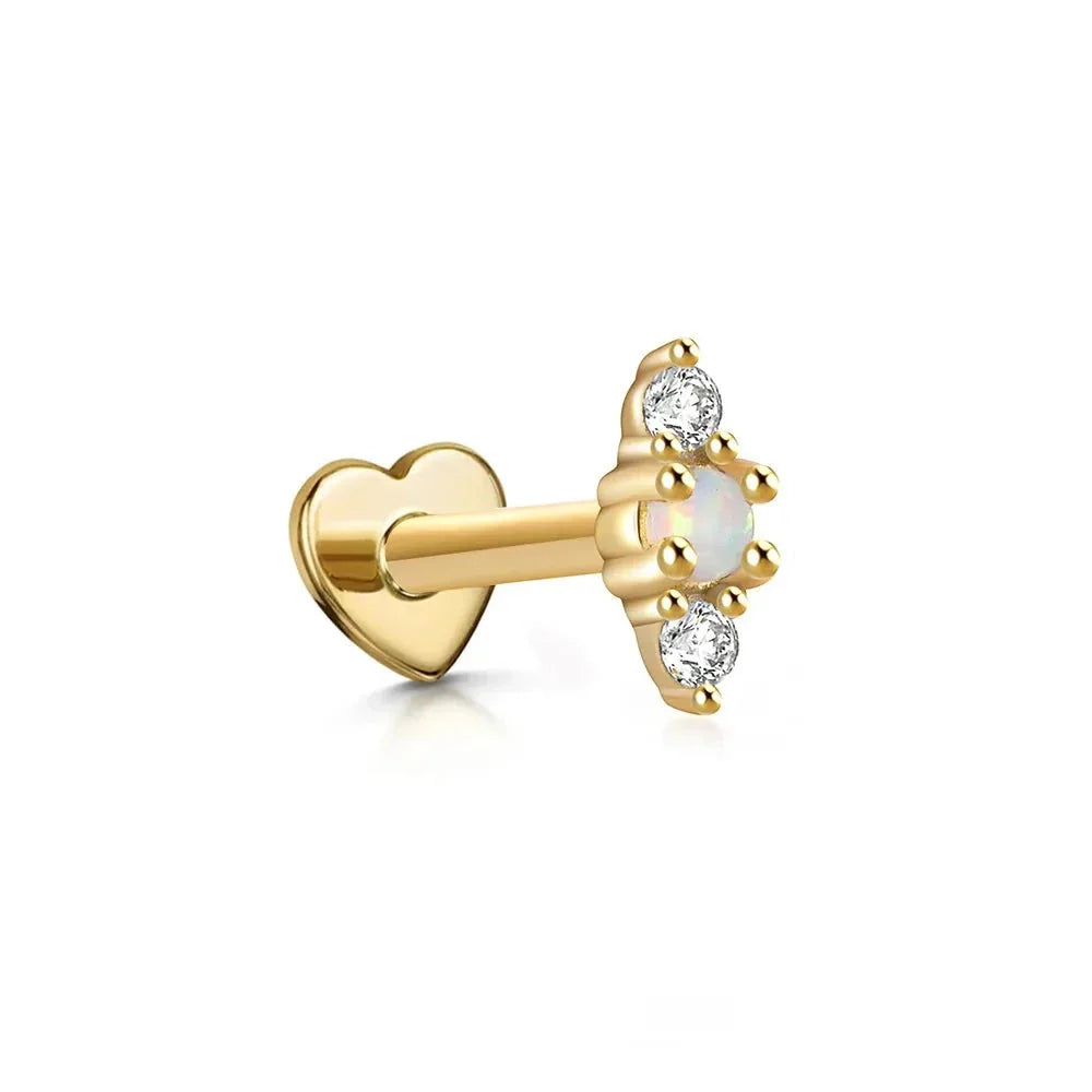 Piercing Labret in Opale di Hera