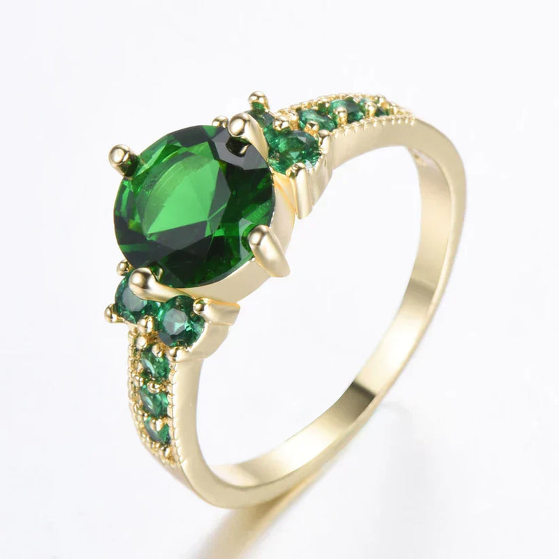 Anello d'Oro e Smeraldo