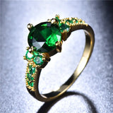 Anello d'Oro e Smeraldo