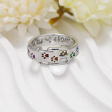 "Always In My Heart" Anello Collana a Forma di Zampa