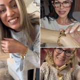 Bracciale Chunky in Oro Elegante