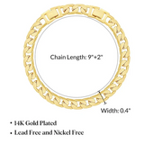 Set di Cavigliere Chunky Link 14k 2pz