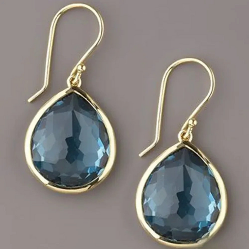 Retro Blu Crystal Drops