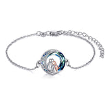 Bracciale con Charm per Cani Regolabile in Argento