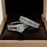 Set di Anelli Eleganti Radianti in Oro