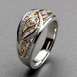 Anello Hollow in Oro e Argento