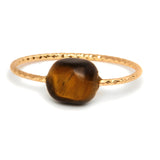 Anello Sottile con Pietre Colorate