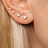 Piercing Minimalista con Diamante Piatto (16G)