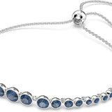 Bracciale Tennis in Zaffiro Taglio Rotondo