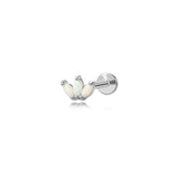 Piercing Labret con Opale a 3 Petali