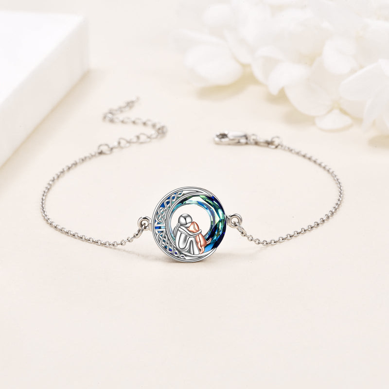 Bracciale con Charm per Cani Regolabile in Argento