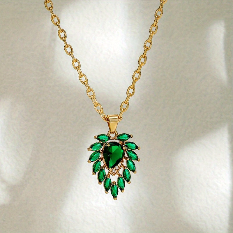 Collana Matilde Cuore di Smeraldo
