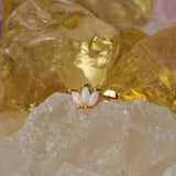 Piercing Labret con Opale a 3 Petali