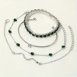 Set di Bracciali in Gemme Verdi