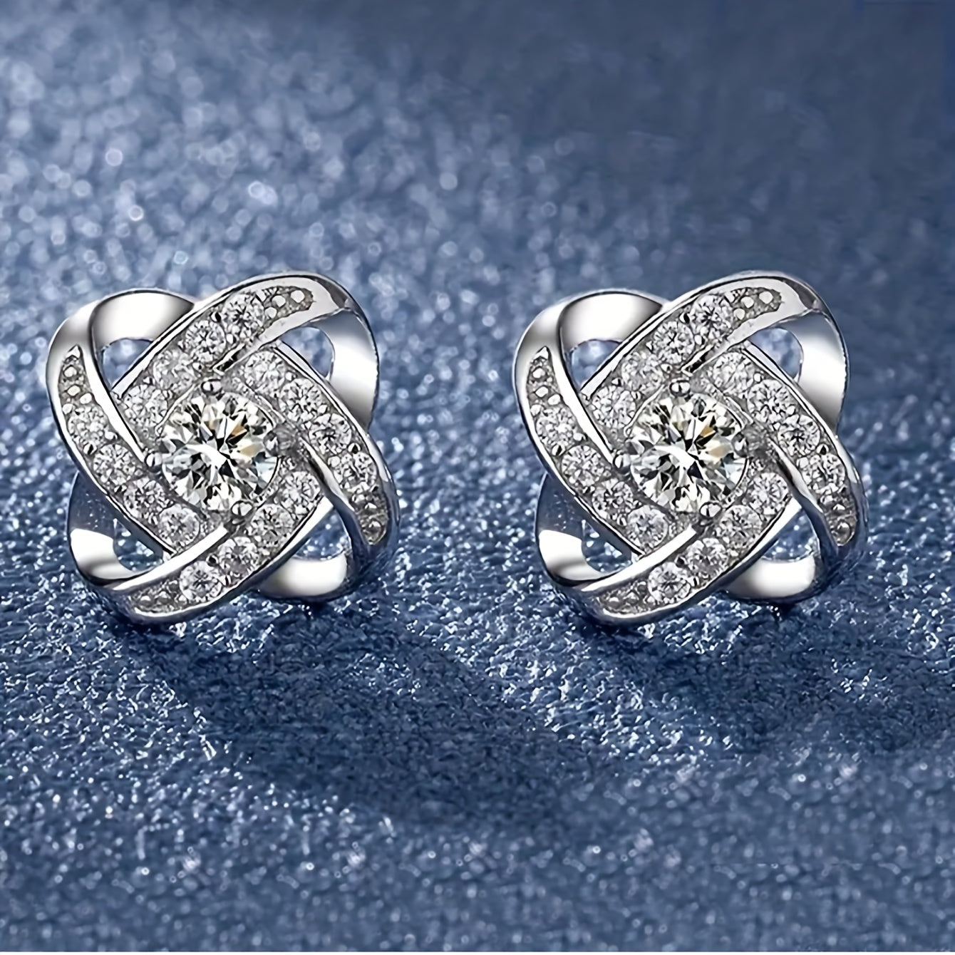 Orecchini Viola a Quattro Foglie di Trifoglio