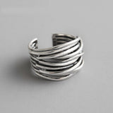Anello in Argento Strato Regolabile