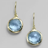 Orecchini Vintage in Cristallo Blu