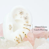Clicker Essenziale in Titanio | Cerchio Helix • Anello Conch • Clicker Septum