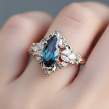 Anello Esotico Crystalline Blu