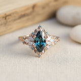 Anello Esotico Crystalline Blu