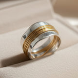 Anello con Filo d'Oro e Argento