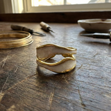 Sogno - Anello in Oro Bianco Vintage