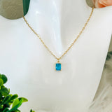 Collana con Pendente a Taglio Smeraldo