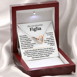 Alla Mia Meravigliosa Figlia - Collana Cuori - Con Affetto, Papà