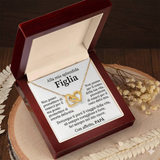 Alla Mia Meravigliosa Figlia - Collana Cuori - Con Affetto, Papà