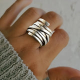 Anello in Argento Spesso Vintage