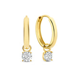 Set di Orecchini Eleganti in Pietra Dorata