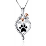 Collana Lucky Paw con Cuore, Osso e Infinito “Sempre nel Mio Cuore”