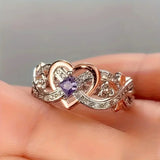 Anello Violetheart Oro e Argento