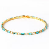 Bracciale in Turchese Naturale Oro Senza Tempo