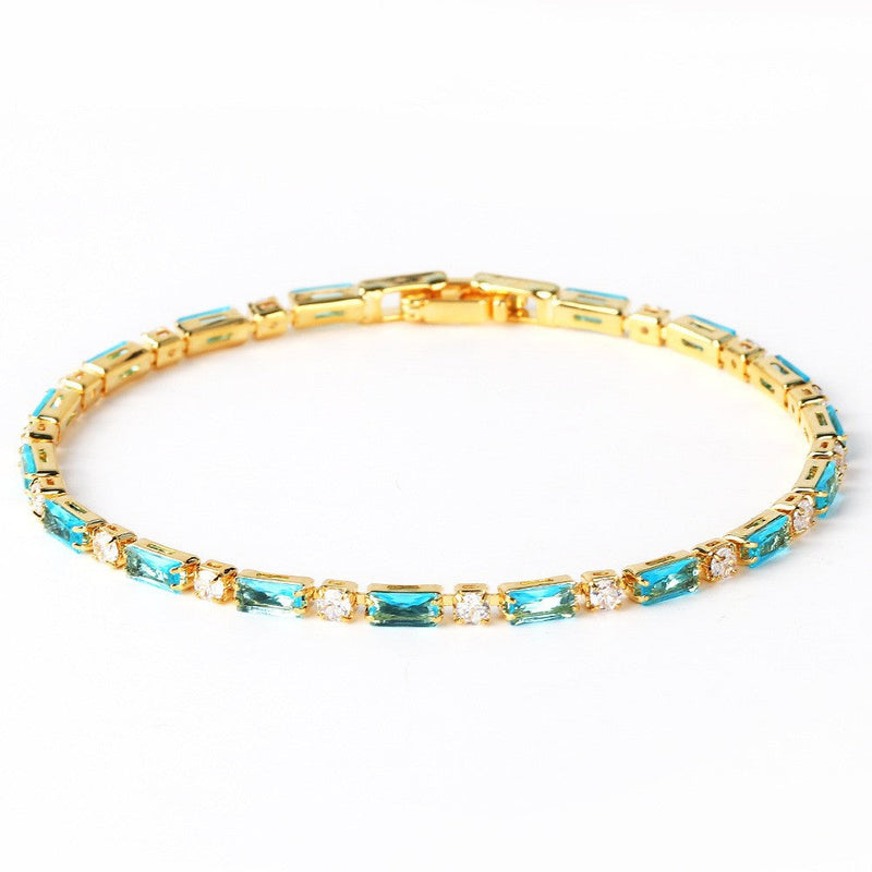 Bracciale in Turchese Naturale Oro Senza Tempo