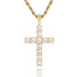 Collana Elegante Classica con Croce in Oro