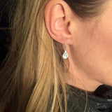 Vintage Silver Floral Earrings