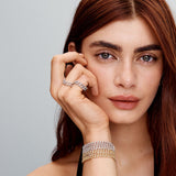 Bracciale Cubano Pave in Oro Senza Tempo