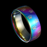 Anello Artigianale con Impronta Arcobaleno