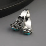Anello Band in Turchese Vintage Elegante