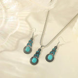 Set di Gioielli Vintage con Pietre Turchesi