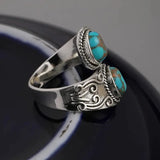 Anello Band in Turchese Vintage Elegante