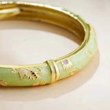 Bracciale Aperto Cloisonné Floreale Vintage