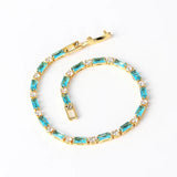 Bracciale in Turchese Naturale Oro Senza Tempo