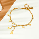 Cavigliera Charm a Cuore Dune Dorate