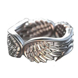 Anello Regolabile con Ali d'Angelo in Argento
