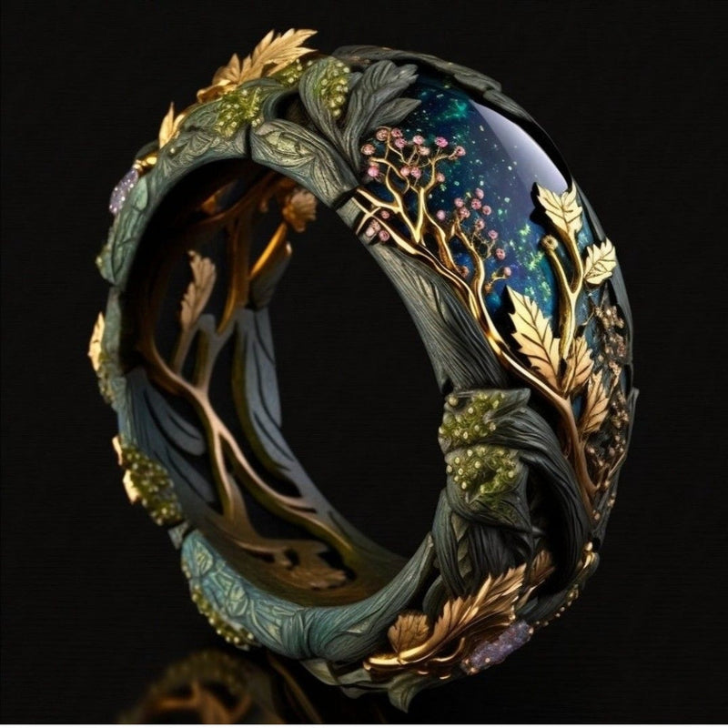 Anello Terra di Cristallo Esotico