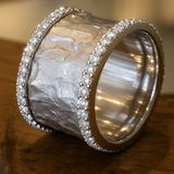 Anello Vintage in Zirconia Argento
