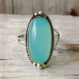 Anello Dichiarativo in Argento Sterling Vintage con Turchese