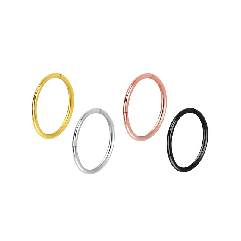 Clicker Essenziale in Titanio | Cerchio Helix • Anello Conch • Clicker Septum